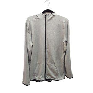 Msx By Michael Srahan Sweater Hoodie Full Zipper 2 Pockets  Light Gray XL New